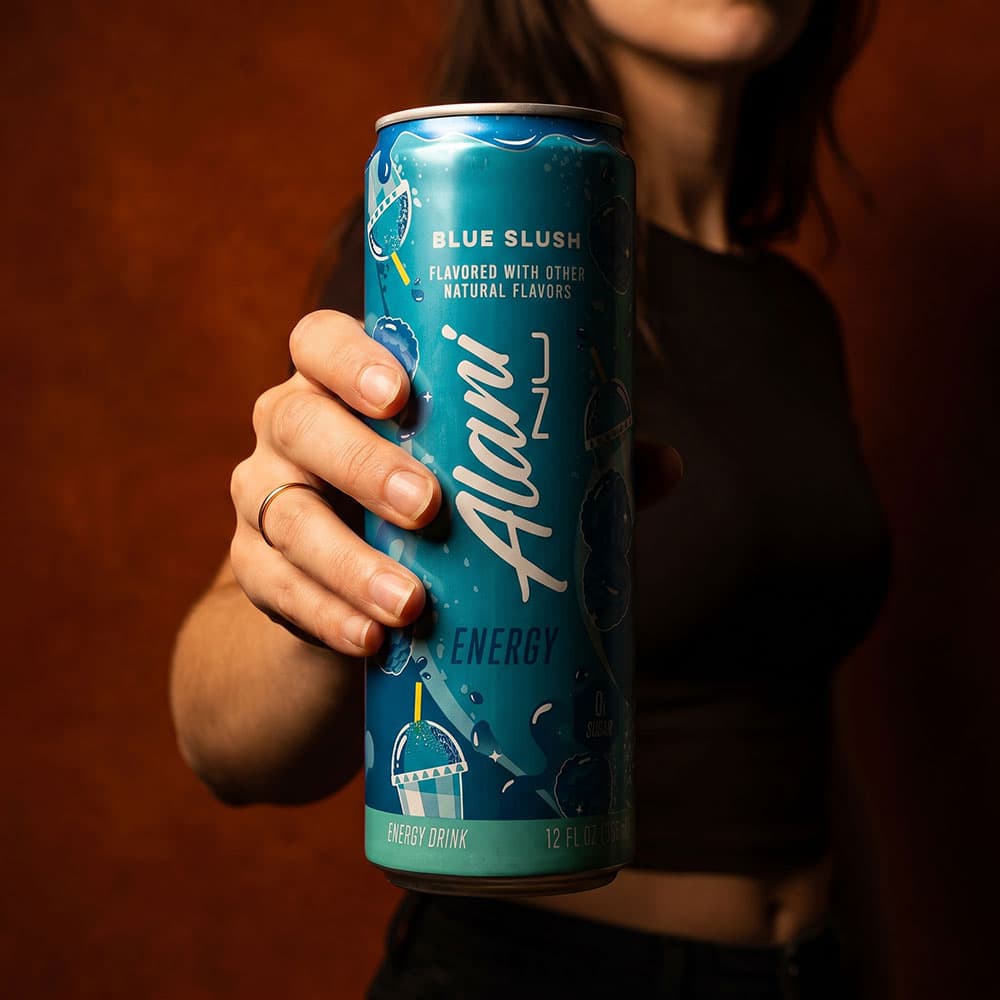 Alani Energy Drink - Blue Slush, 12 Pack