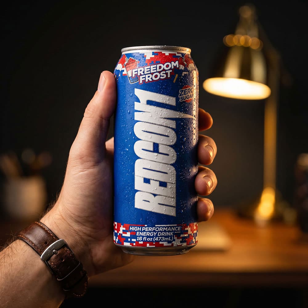 REDCON1 Energy Drink 200mg - 12 Cans (Freedom Frost)