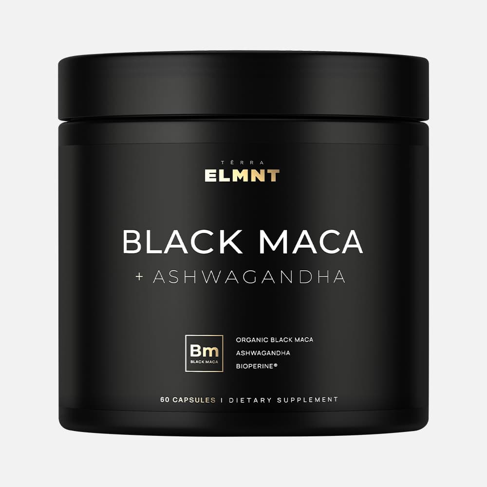 Organic Black Maca Root 1000mg - 40:1 Capsules