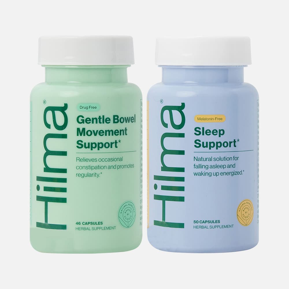Hilma Gentle Bowel + Sleep Support - 2 Supplement Duo