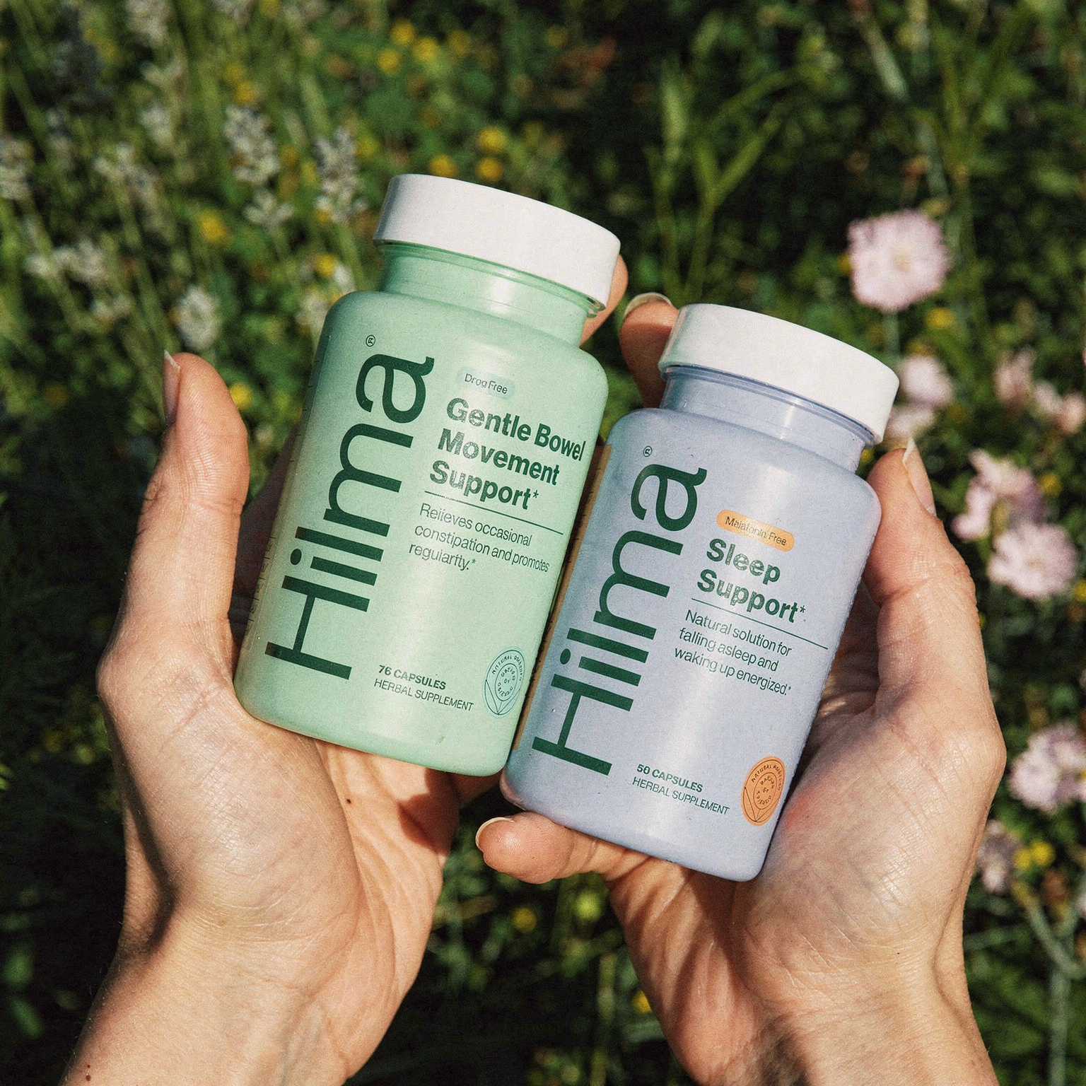 Hilma Gentle Bowel + Sleep Support - 2 Supplement Duo