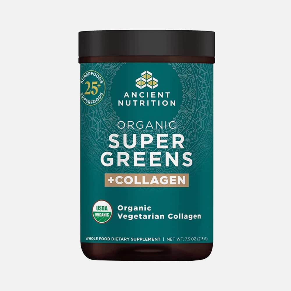 Organic SuperGreens with Collagen - 25 Servings Powder
