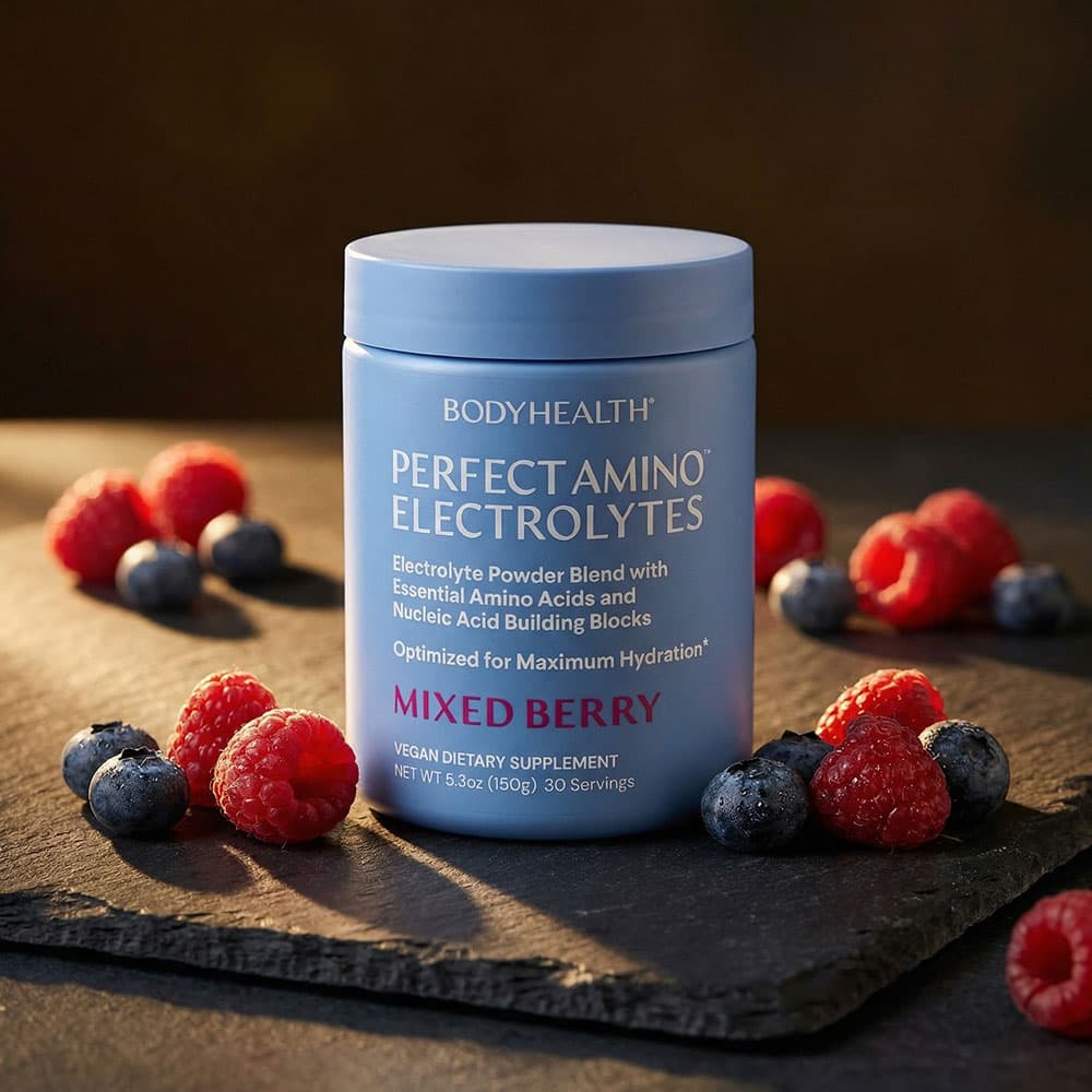 PerfectAmino Electrolytes Powder mixed Berry- 30 Servings