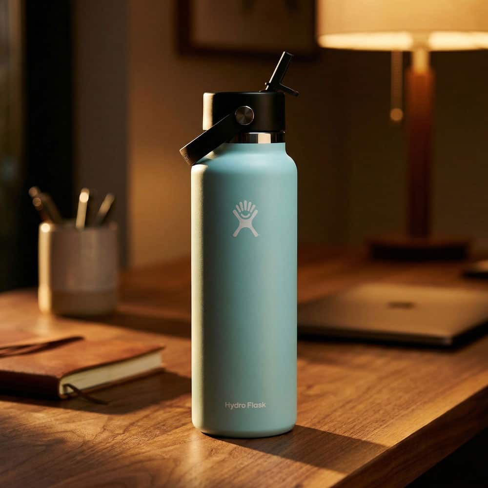 Hydro Flask 40oz Insulated Bottle - Wide Flex Straw Cap