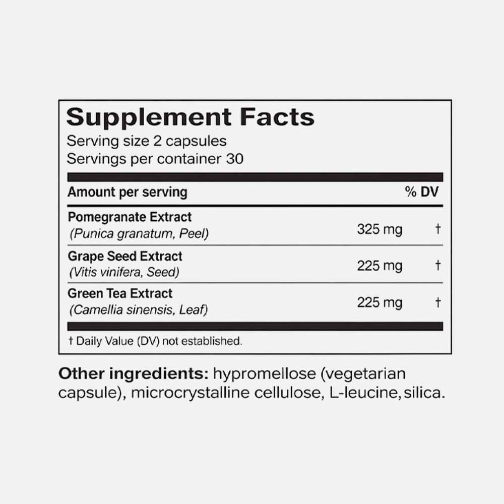 Polyphenol Booster 60 Capsules - Plant-Based Prebiotic