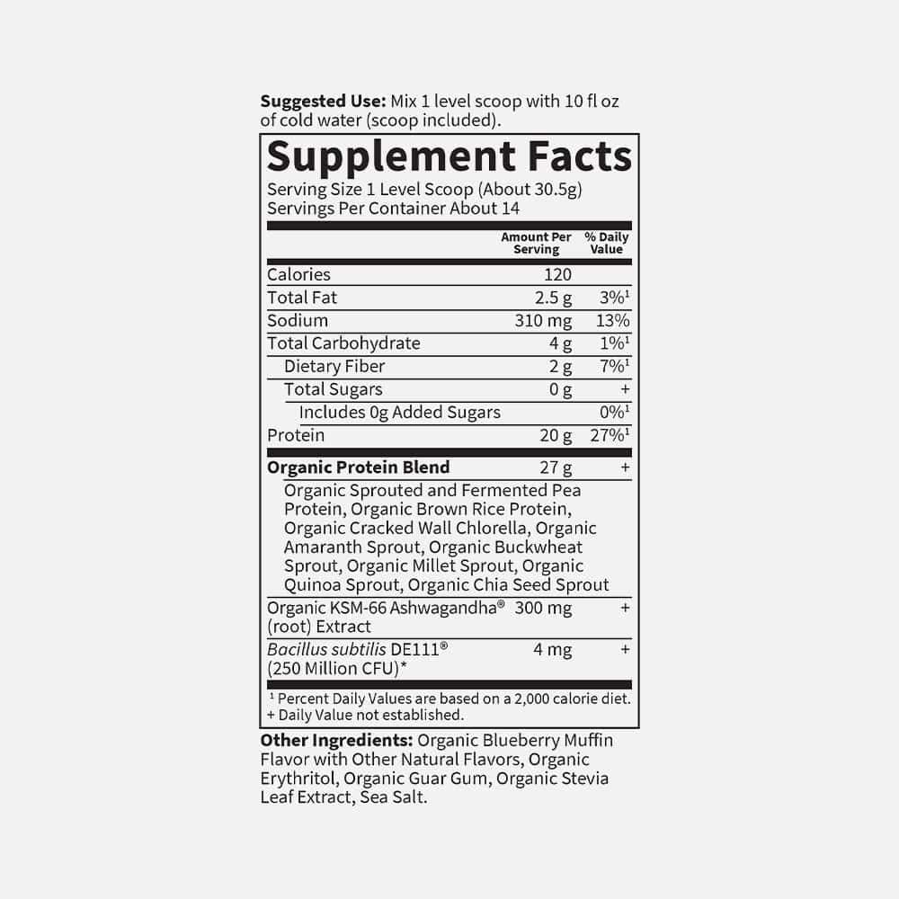 Functional Protein Stress Relief 20g - 14 Servings Powder