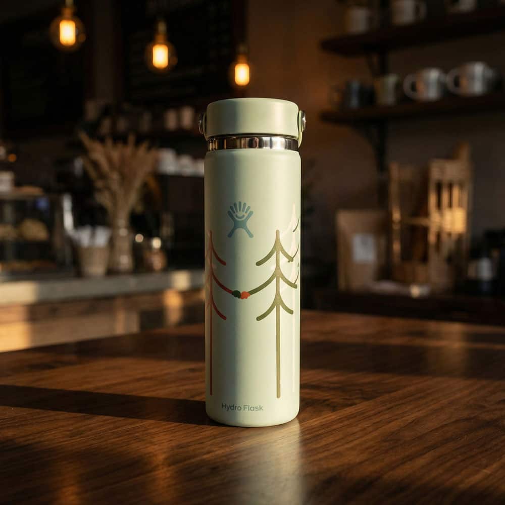 Hydro Flask 24oz Wide Mouth Bottle - Treeline Green