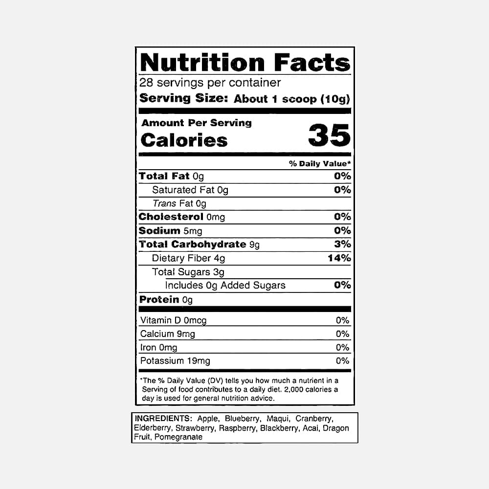 NAKEDReds Superfood Polyphenol Blend - 28 Servings Powder