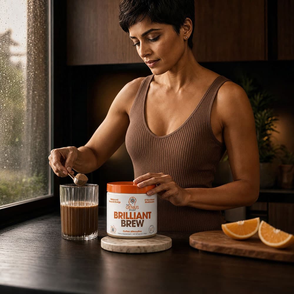 Genius Brilliant Brew Coffee Alternative - 30 Servings Powder