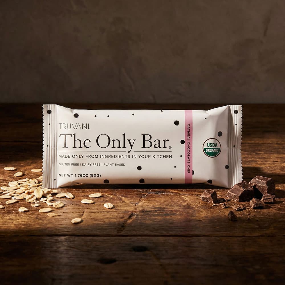 Truvani Oatmeal Chocolate Chip Bars 6g Protein - 12 Pack