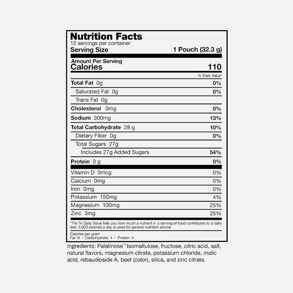 Intra-Workout Carbs & Electrolytes - 12 Packets Powder