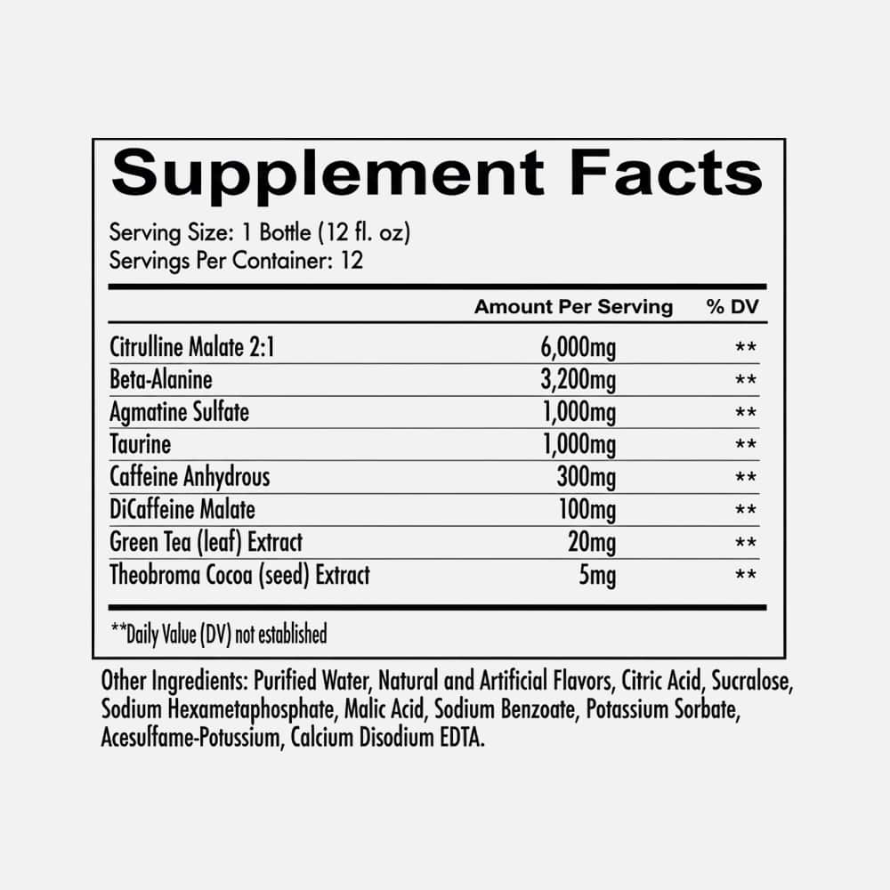 Total War RTD Pre Workout 350mg Caffeine - 12 Drinks