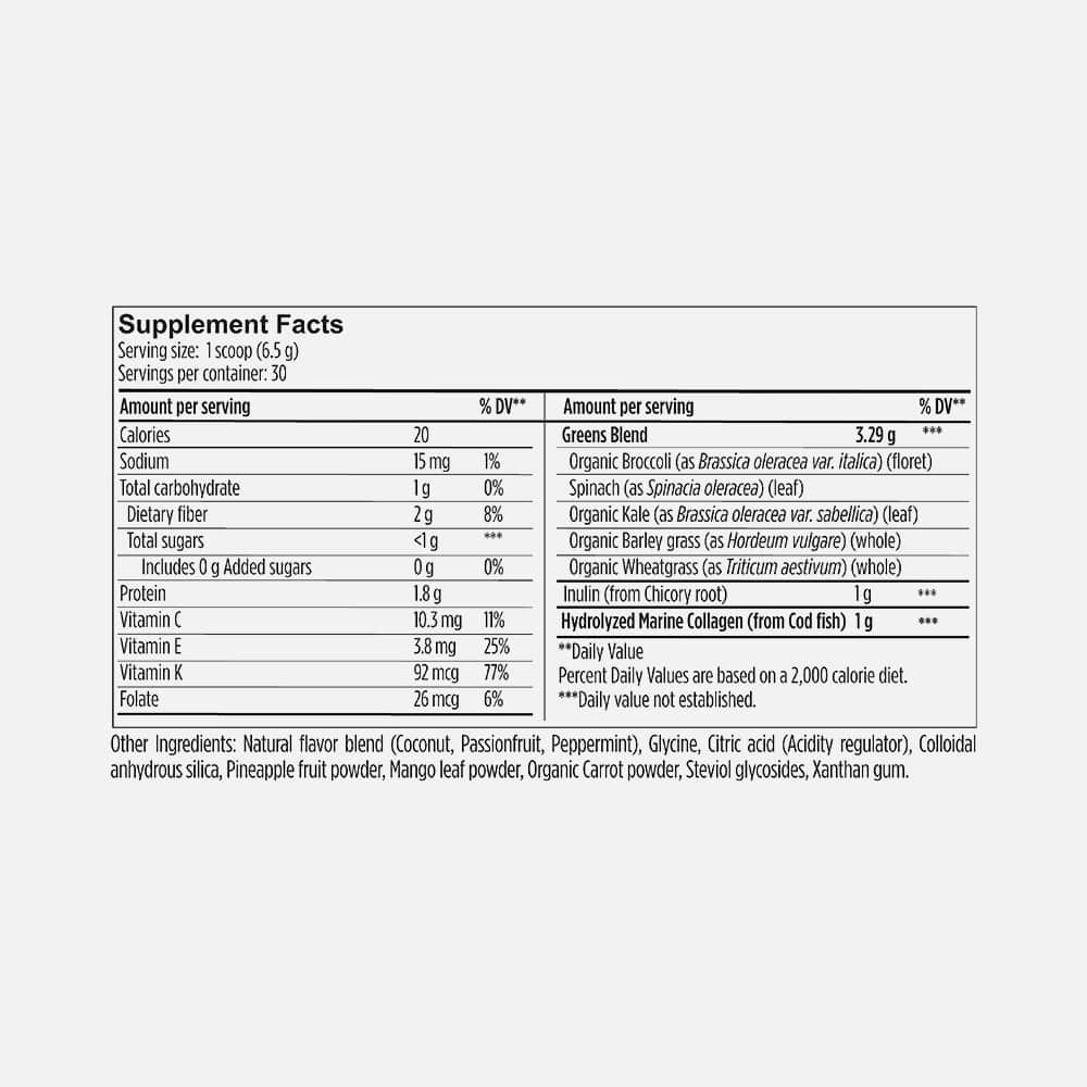 Super Greens & Marine Collagen Powder 6.5g - 30 Servings