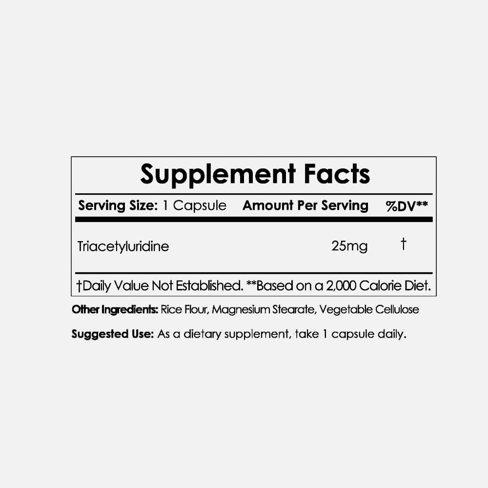 Triacetyluridine (TAU) 25mg - 60 Capsules