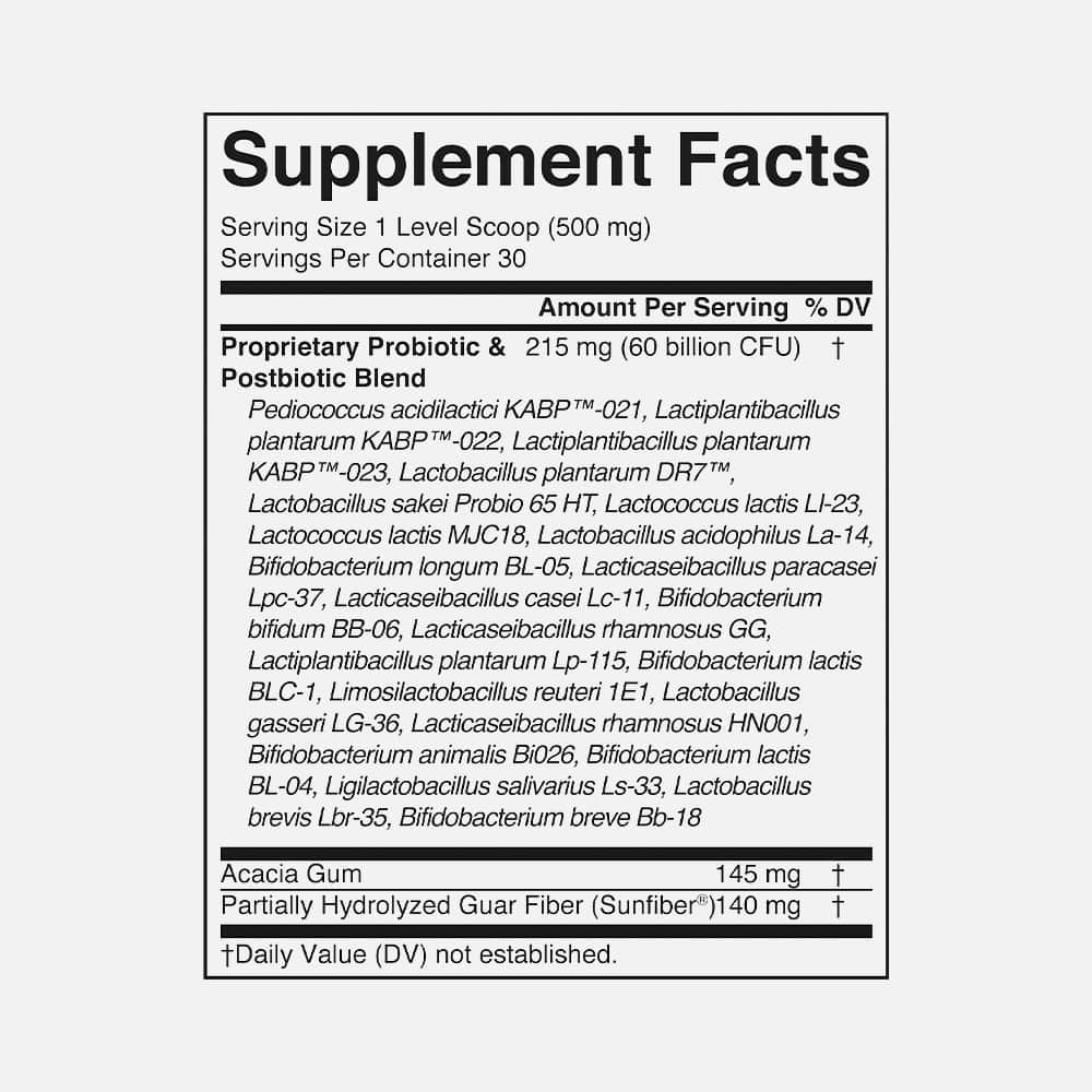 3-in-1 Gas & Bloat Probiotic 60 Billion CFU - Powder