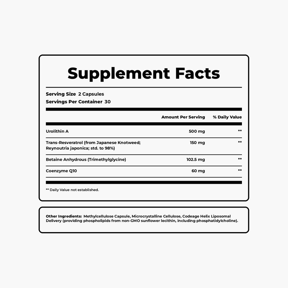 Codeage - Liposomal Urolithin A 'Eternal'