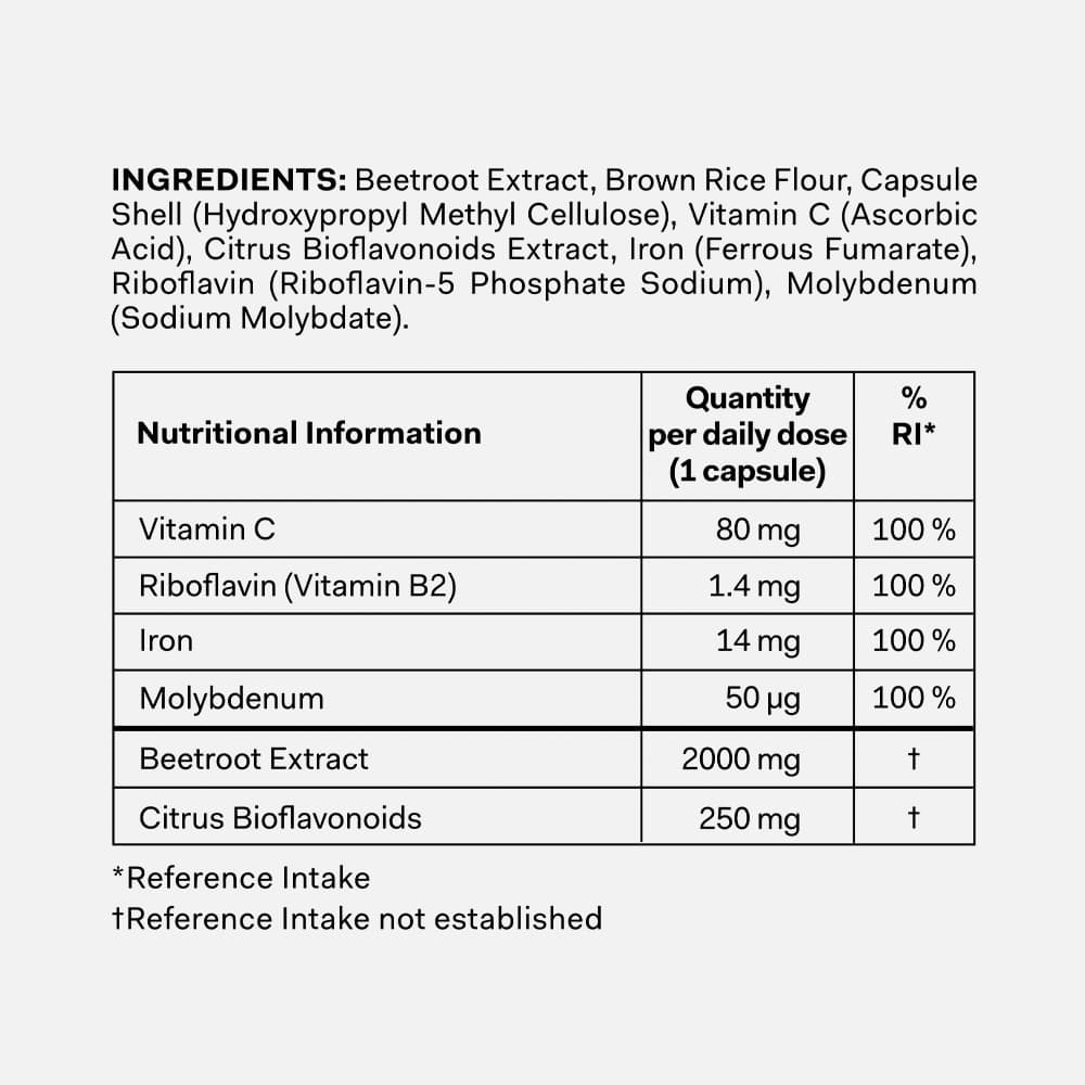 Iron with Vitamin C & B2 30mg - 30 Capsules