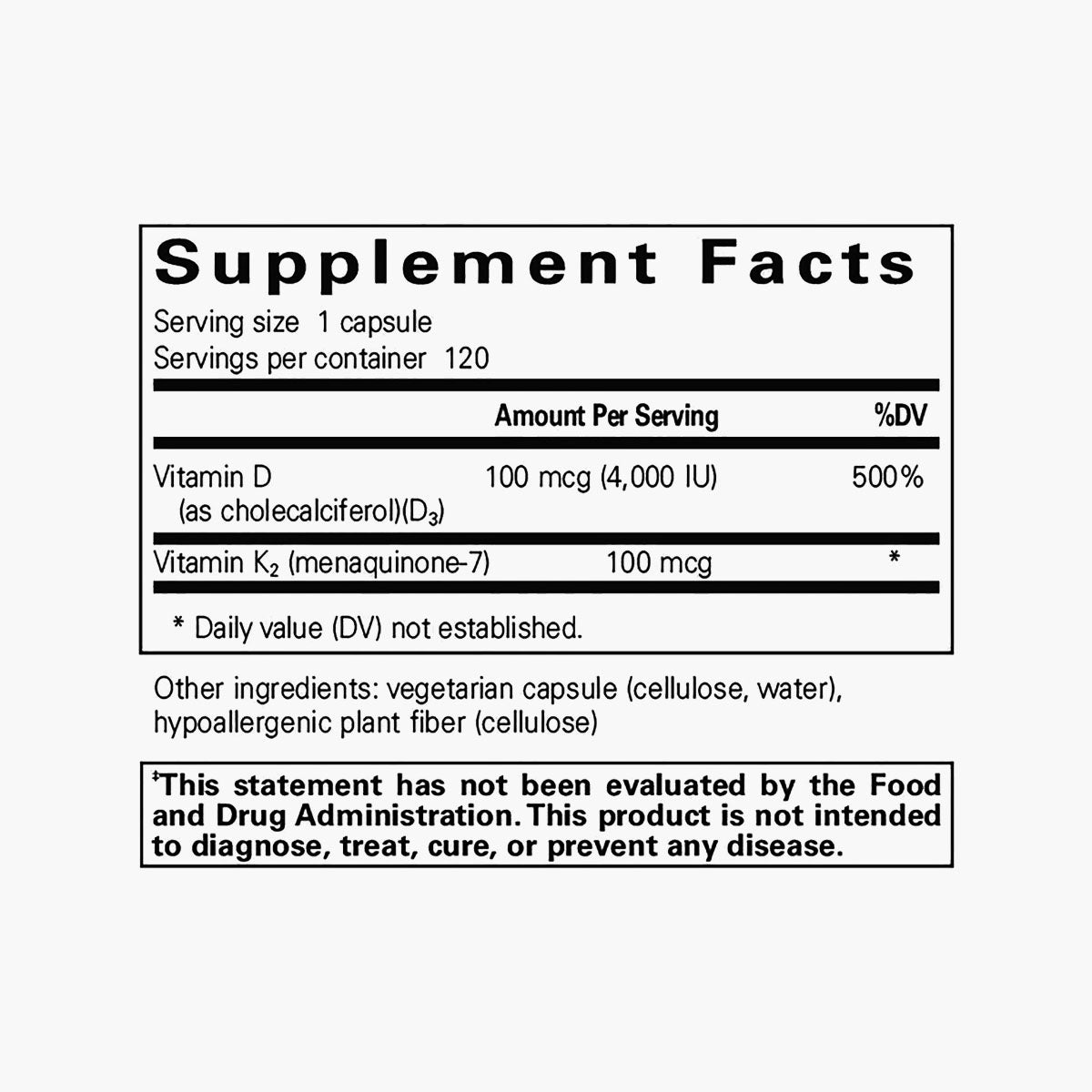 Vitamin D3 & K2
