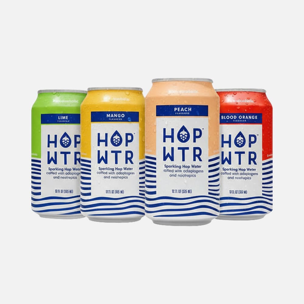 HOP WTR Sparkling Hop Water - 12 x 12oz Cans Variety