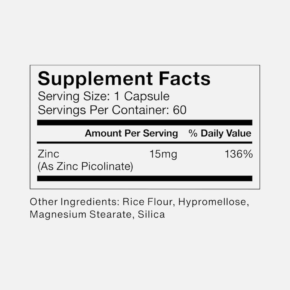 Momentous Zinc Picolinate 15 mg – Immunity & Hormone Support
