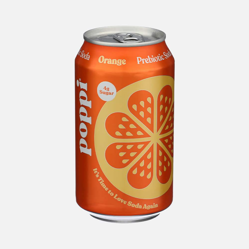 Poppi Orange Prebiotic Soda - 4 Cans