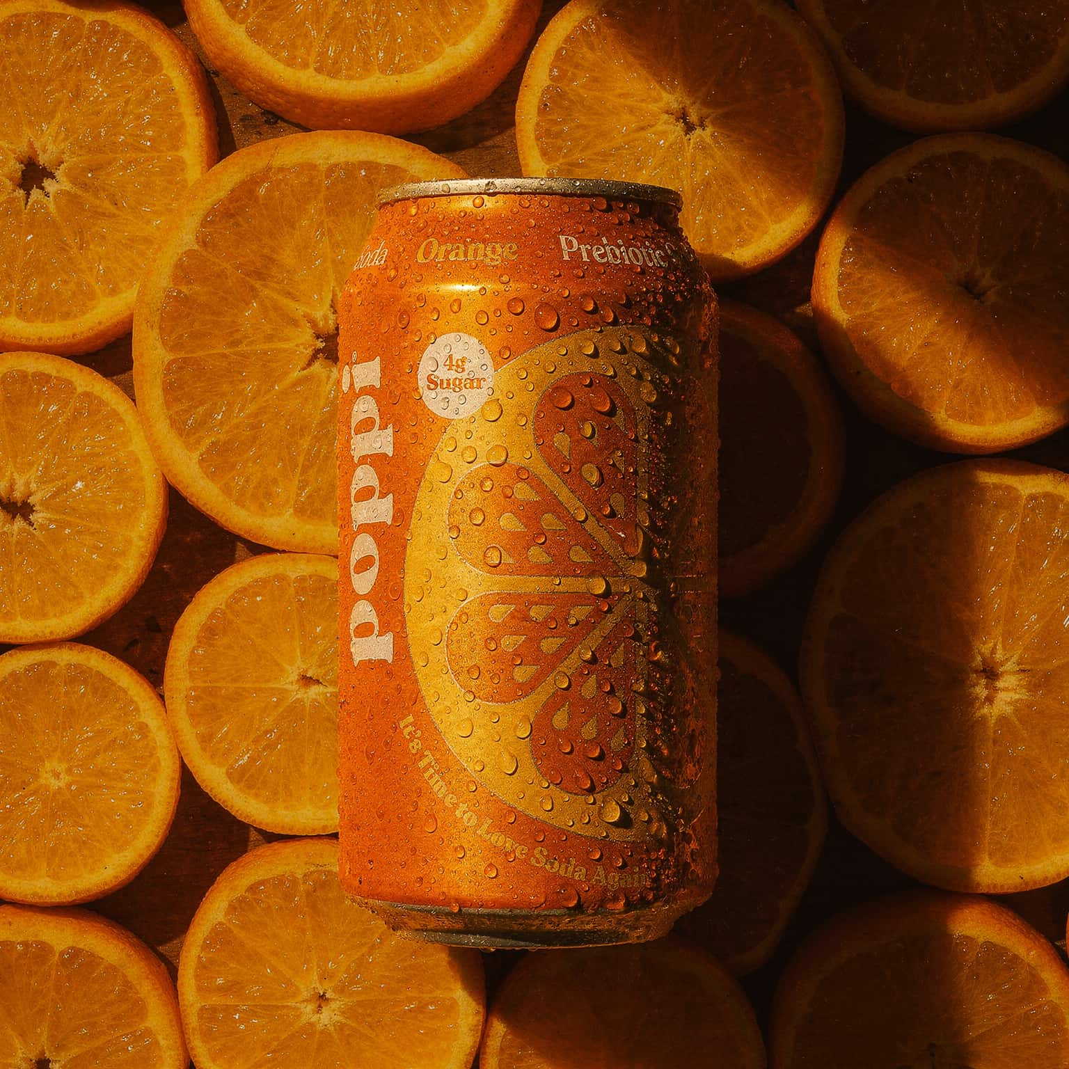 Poppi Orange Prebiotic Soda - 4 Cans