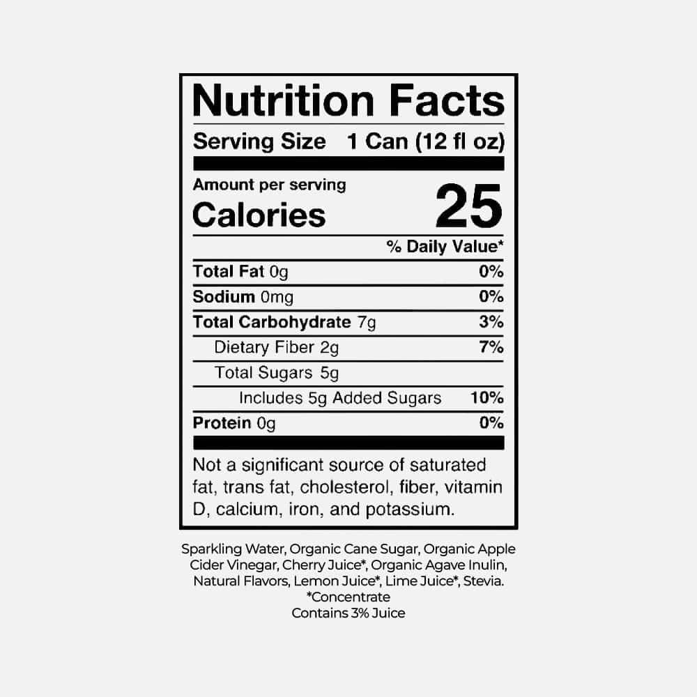 Poppi Cherry Limeade Prebiotic Soda - 4 x 12 fl oz Cans