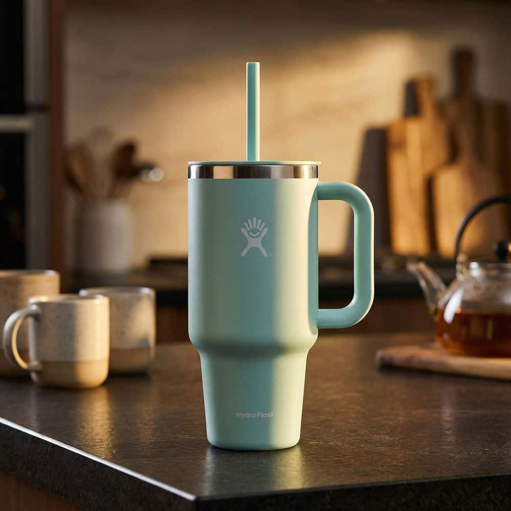 Hydro Flask Travel Tumbler 32oz - Dew Stainless Steel