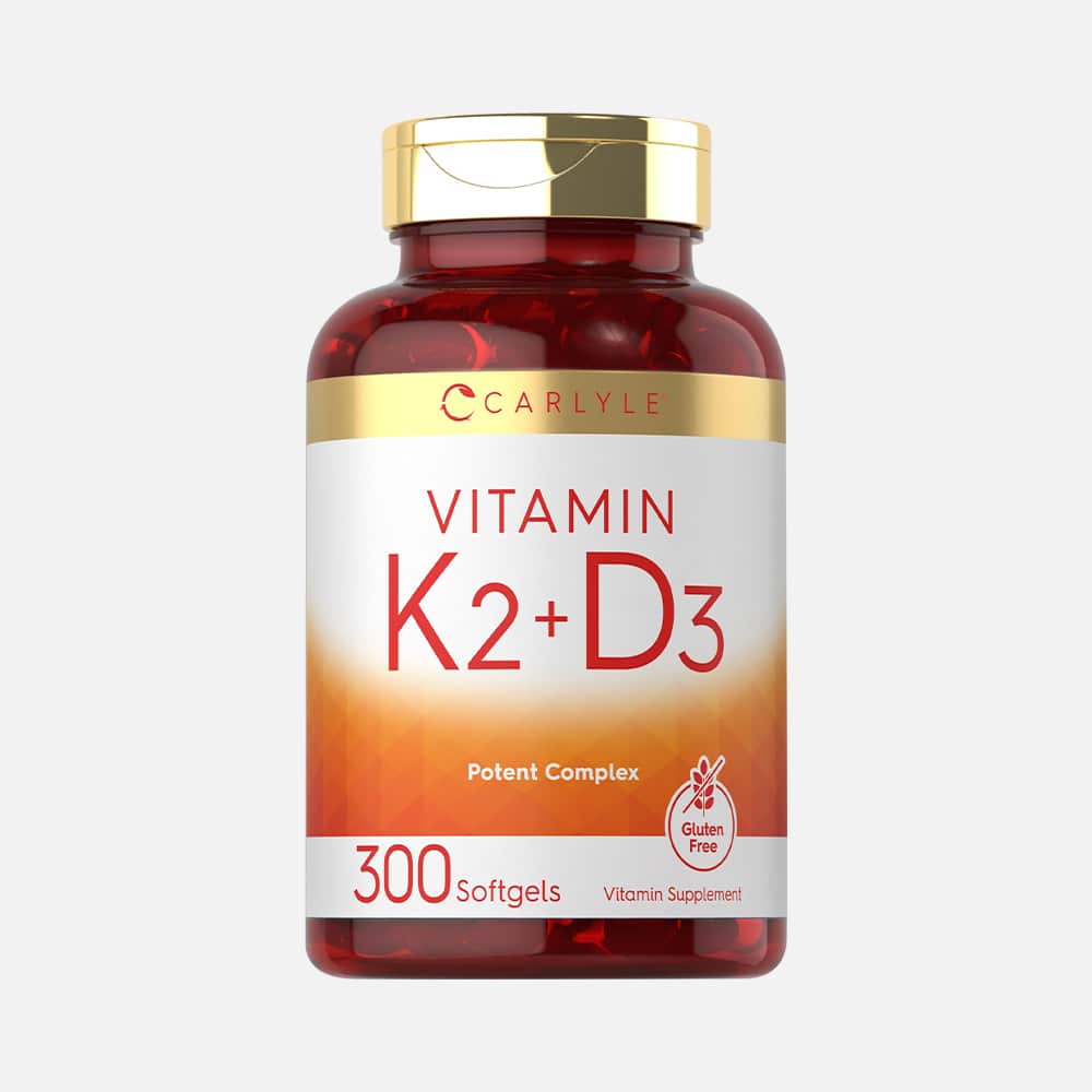 Vitamin K2 MK7 200mcg & D3 10,000 IU - 300 Softgels