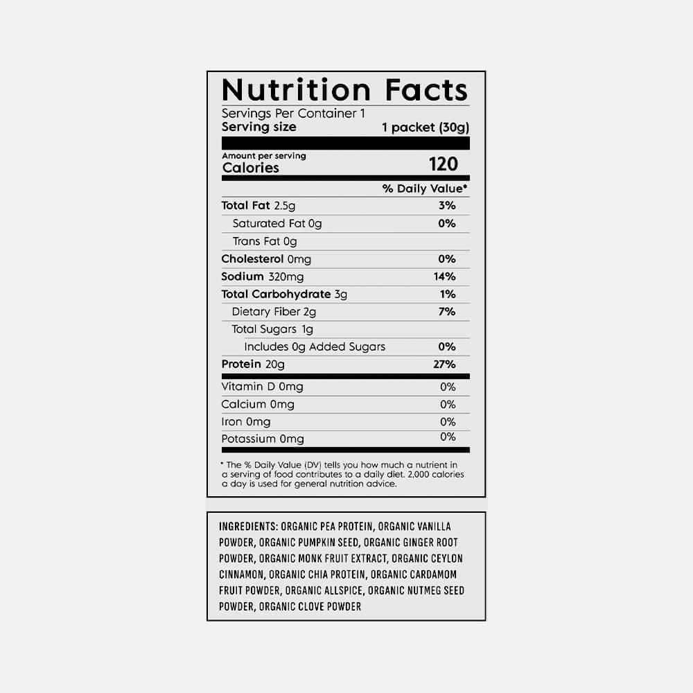 Truvani Plant-Based Protein 18g Vanilla Chai - Powder
