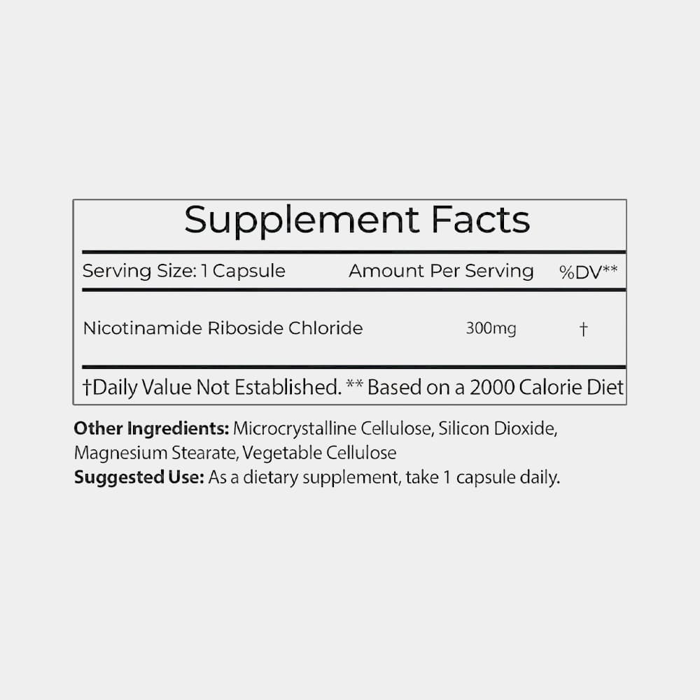 Nicotinamide Riboside 300mg - 30 Capsules