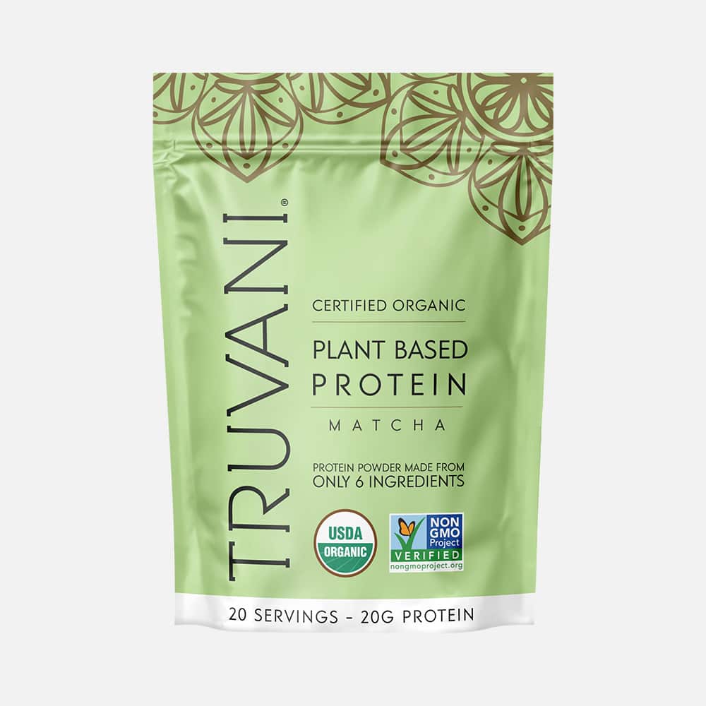Truvani Organic Pea Protein 20g - 20 Matcha Servings
