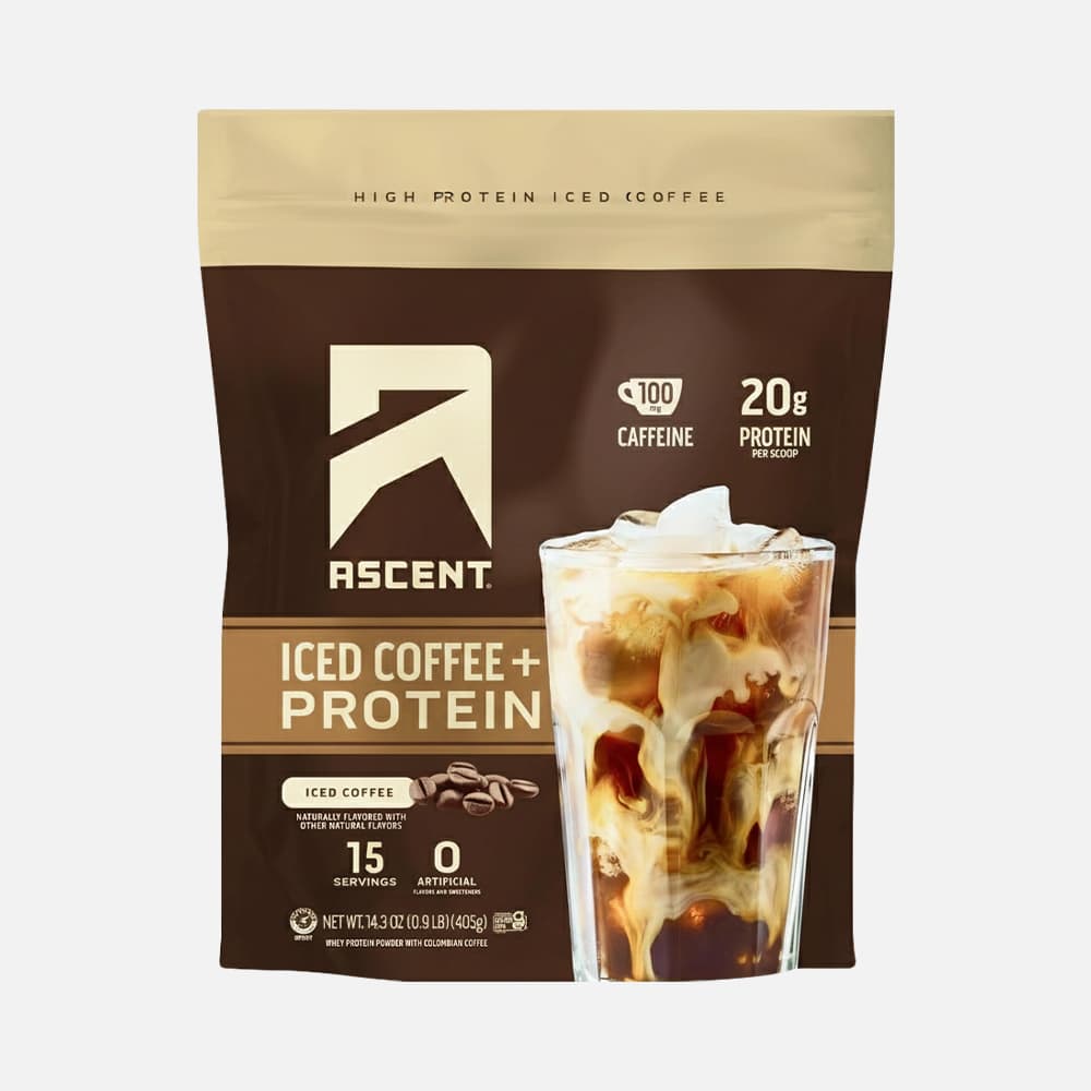 Ascent Iced Coffee Protein 20g - 15 Servings Powder