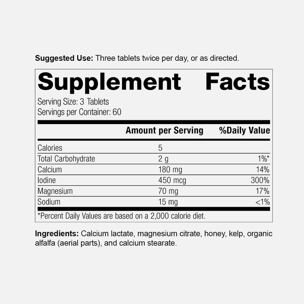 Min-Tran Magnesium & Iodine - 180 Tablets