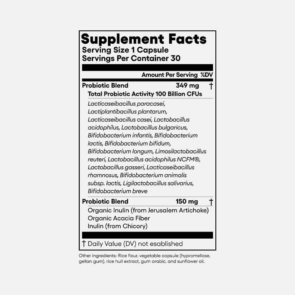 Advanced Probiotic 100 Billion CFU - 30 Capsules