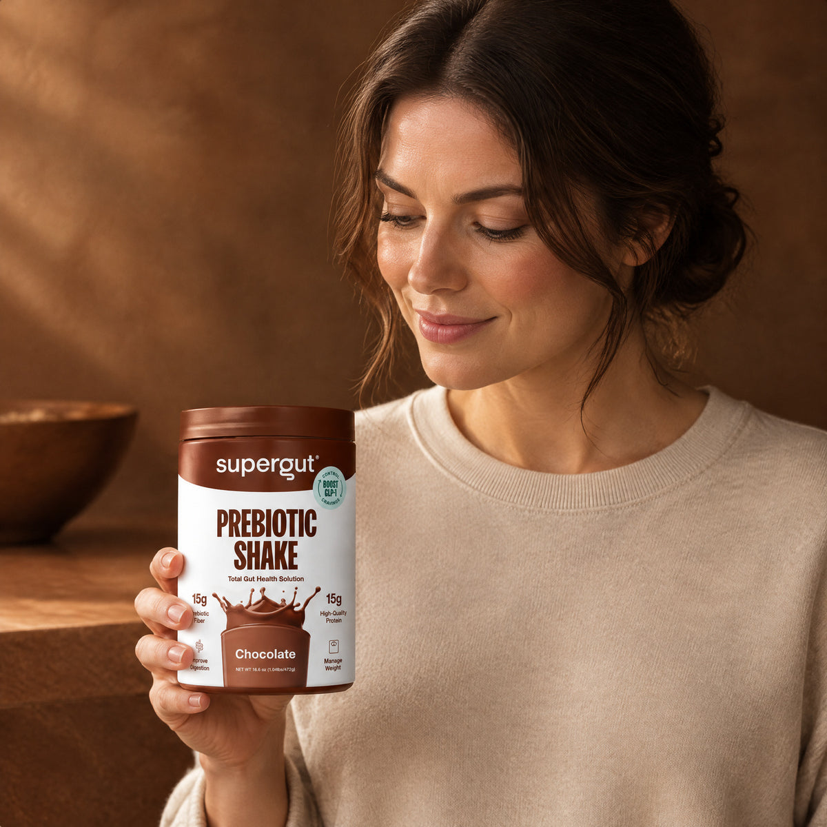 Supergut - Prebiotic Shake - Chocolate - 8 Servings