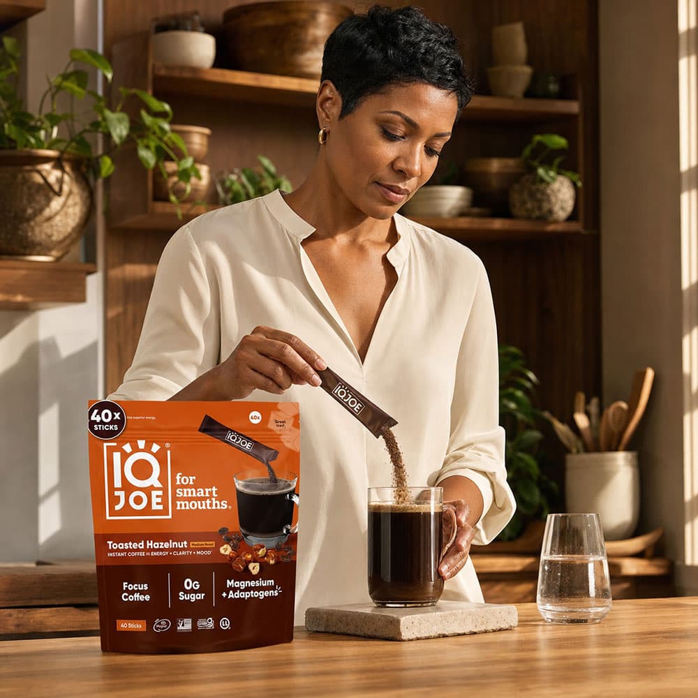 IQJOE Mushroom Coffee 40 Servings - Instant Packets