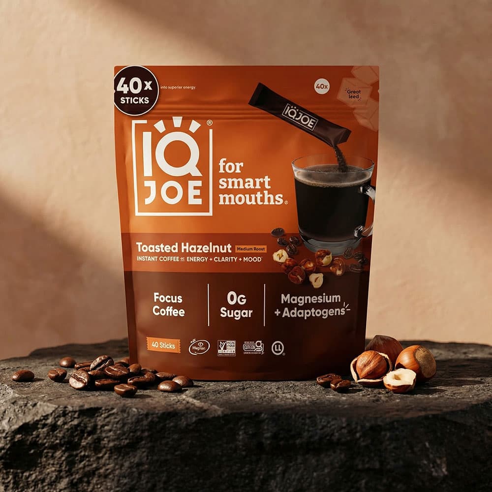 IQJOE Mushroom Coffee 40 Servings - Instant Packets