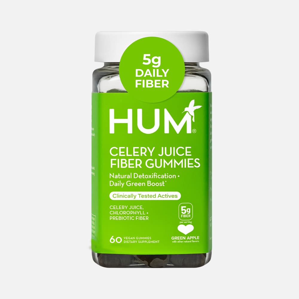 Celery Juice Fiber Gummies with Chlorophyll - 60 Gummies