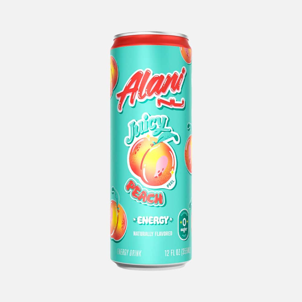 Alani Energy Drink – Juicy Peach, 12-Pack