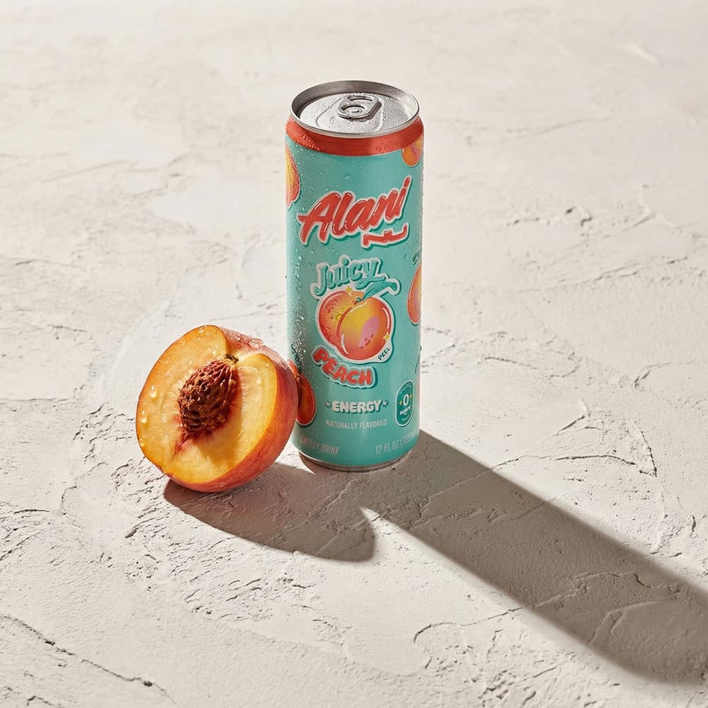Alani Energy Drink – Juicy Peach, 12-Pack
