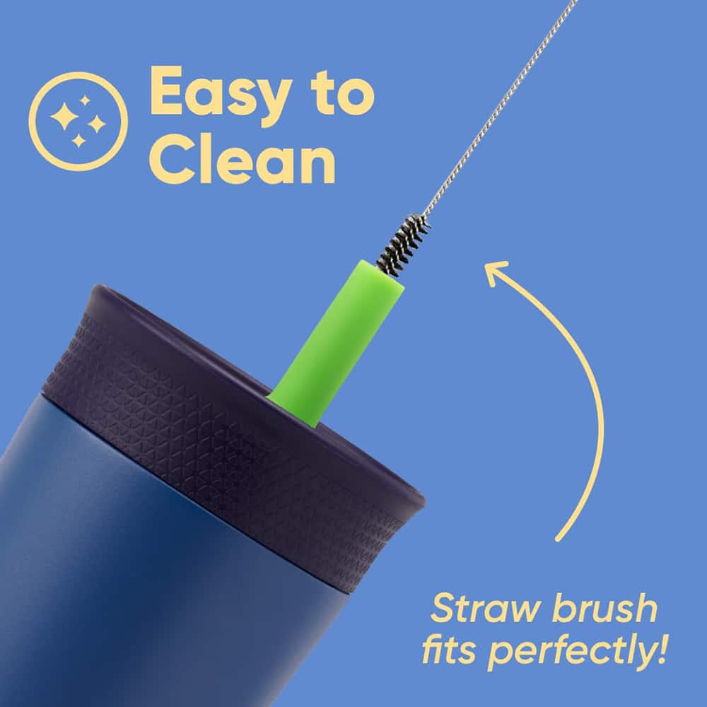 Kids Insulated Tumbler 12oz - Stainless Steel Straw Cup