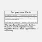 Cycloastragenol 10% 100mg - 30 Capsules