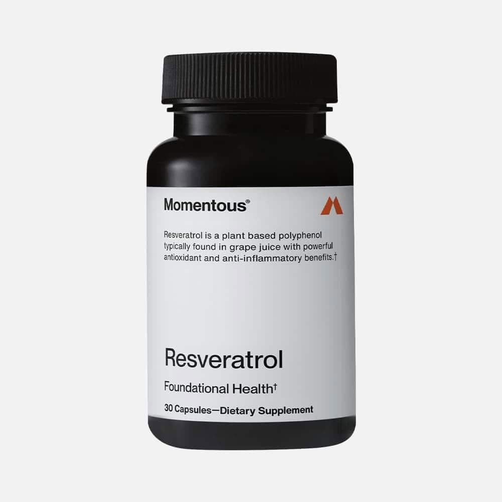 Momentous Resveratrol 450 mg – Healthy Aging Support - 30 Capsules