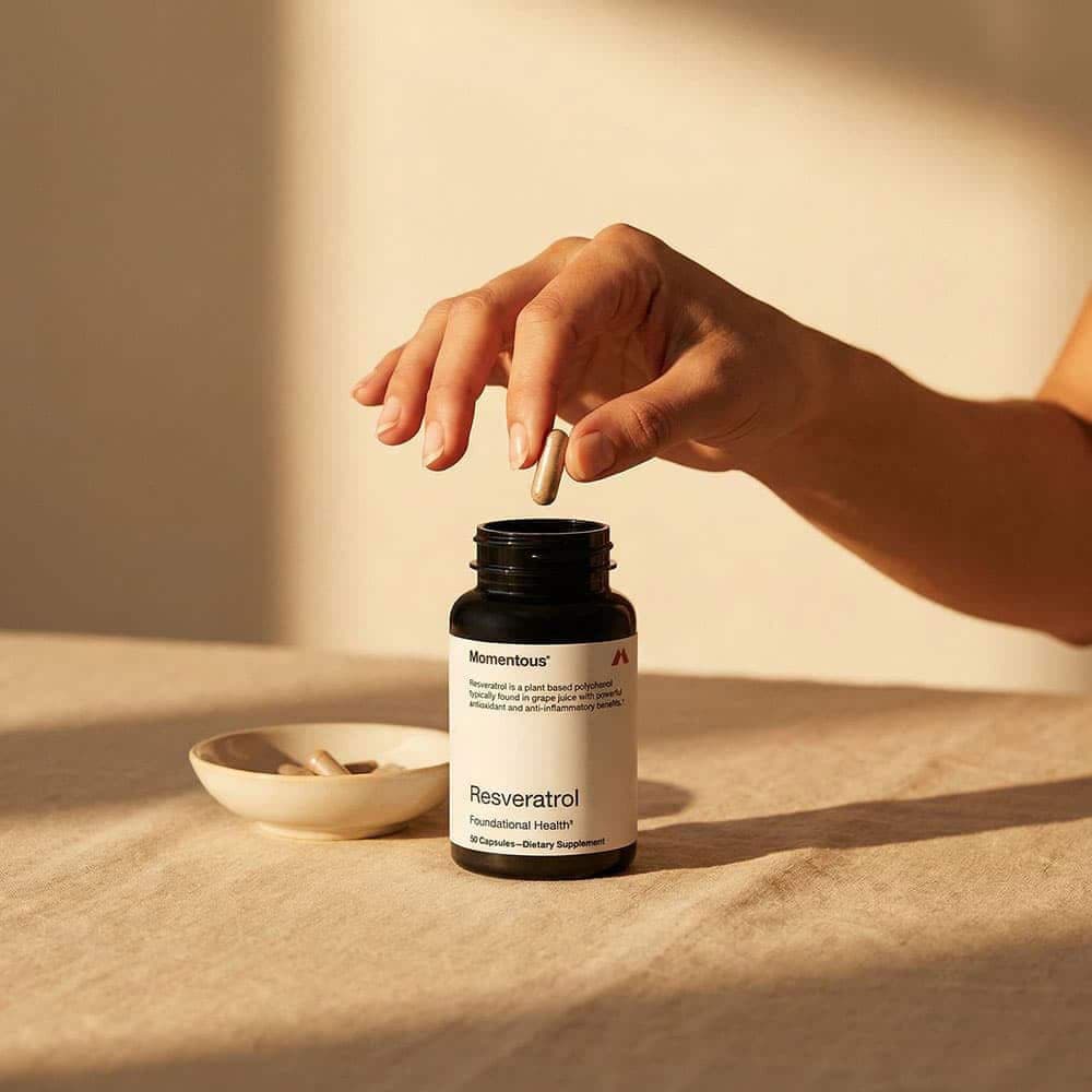 Momentous Resveratrol 450 mg – Healthy Aging Support - 30 Capsules