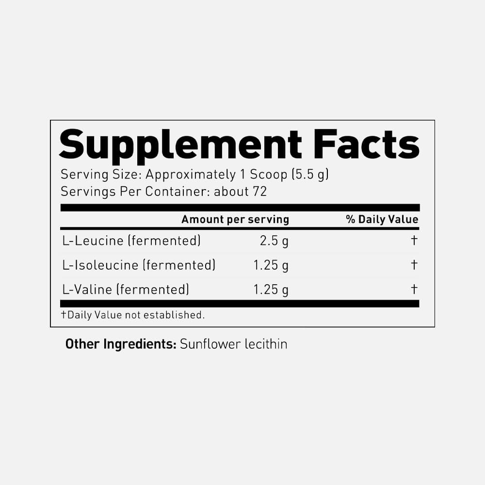 Fermented BCAA Powder 5g - 72 Servings (Unflavored)