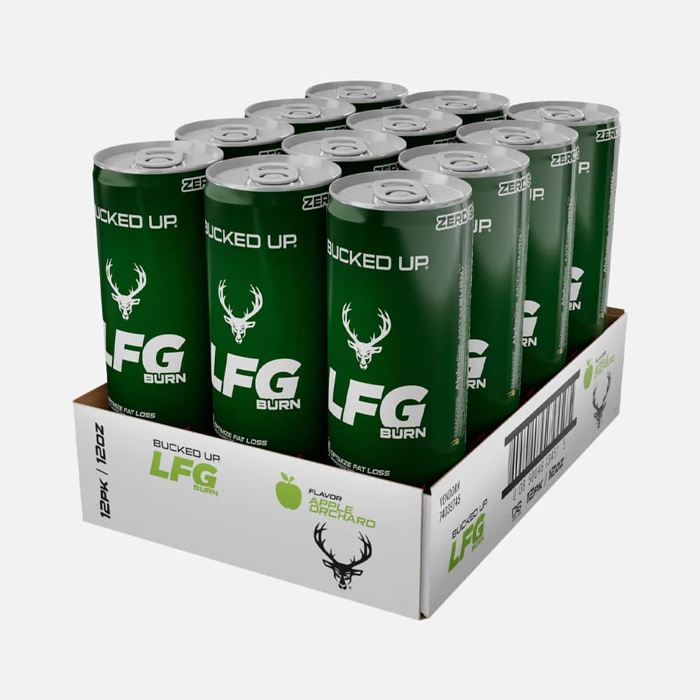 LFG Burn Energy Drink 160mg - 12 Cans (Apple Orchard)