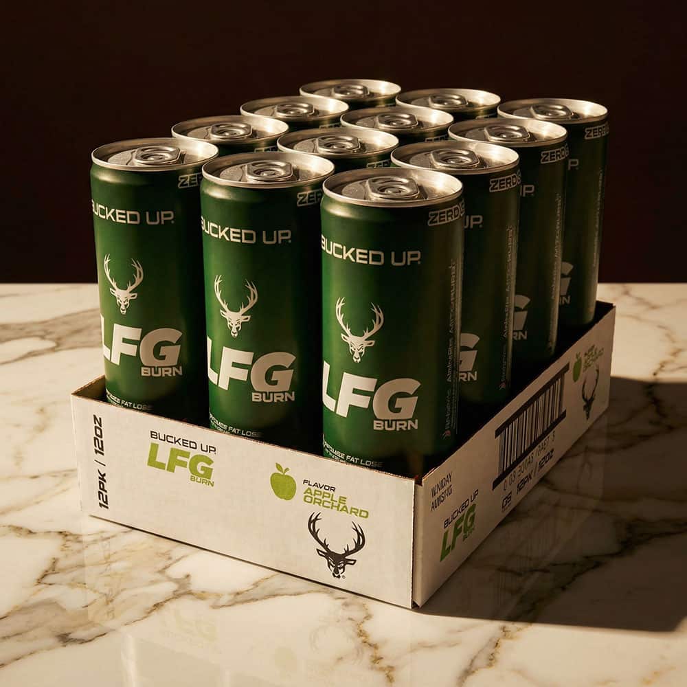 LFG Burn Energy Drink 160mg - 12 Cans (Apple Orchard)