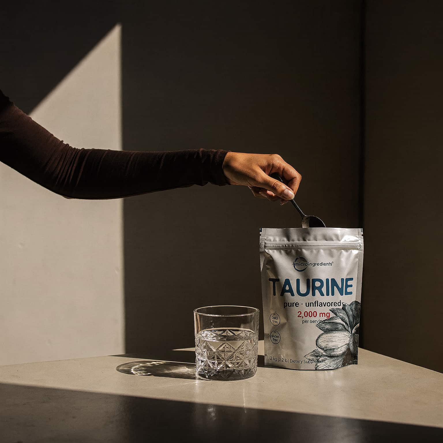 Taurine Powder 2000mg - 1kg Unflavored