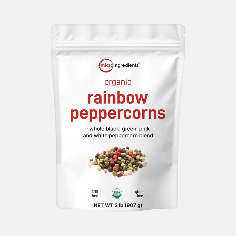 Organic Rainbow Peppercorns 2lb - Whole Peppercorns